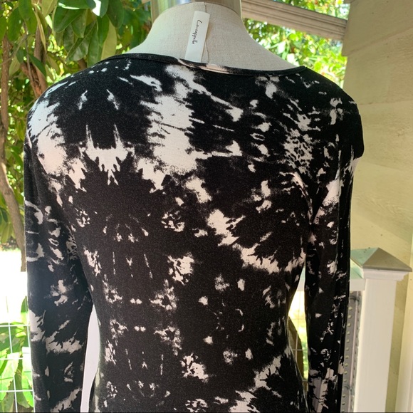 Loveappella Black & White Tie Dye Bodycon Dress M - Picture 4 of 9